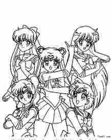 <em>美少女战士2</em>图片_简笔画图片_少儿图库_中国